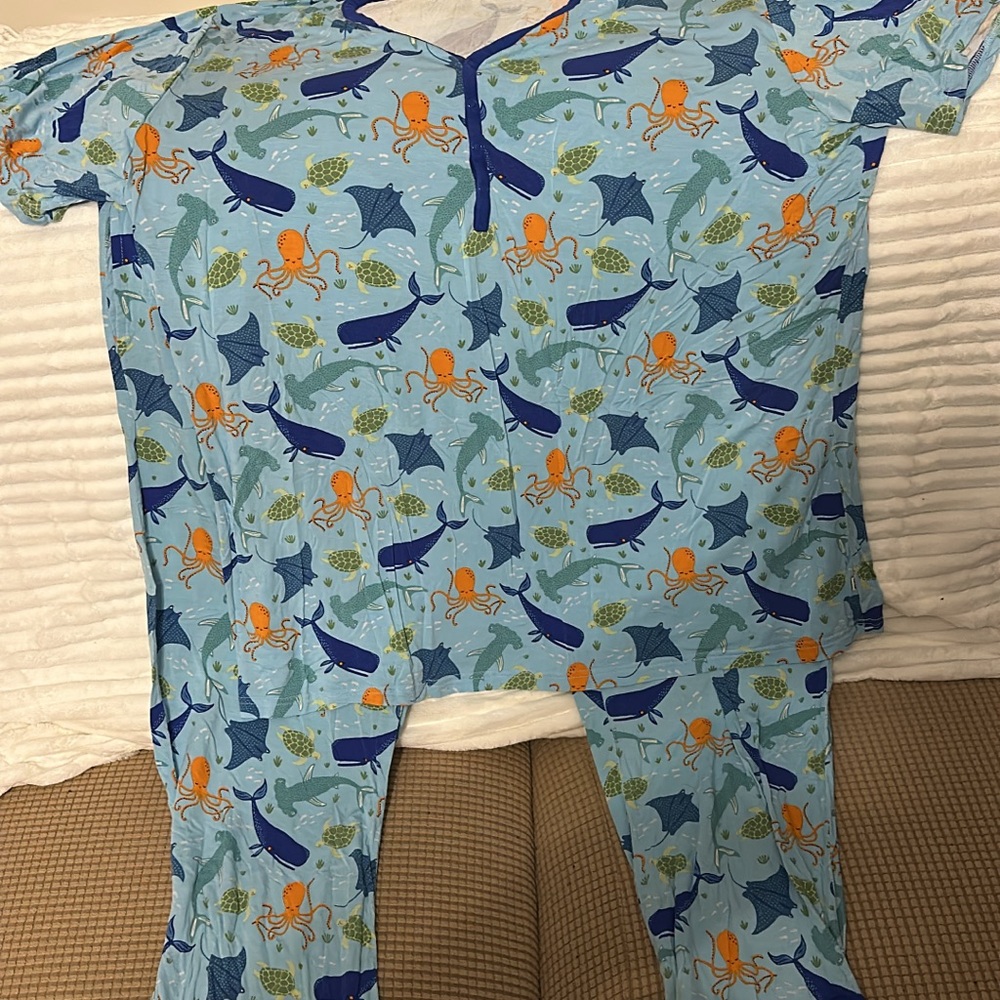 Little Sleepies Ocean Pajama Set